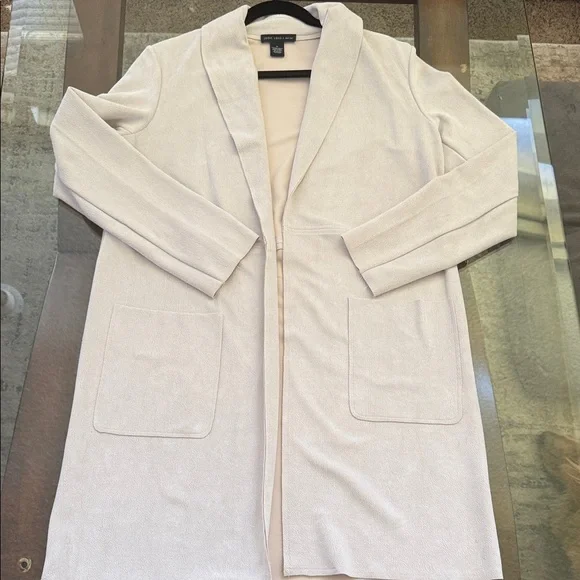 Cream Open Front Cardigan - Picture 1 of 9